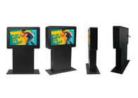 İnce Açık Ekran Dikili LCD Monitör Açık Elektronik Tabelalar Dijital Tabela Reklamları Kiosk Su Geçirmez