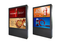55 Inç Dikey Lcd Reklam Açık Çift Ekran Dijital Totem Açık LCD Dijital Tabela