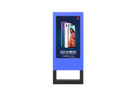 Açık Taşınabilir Akülü Dijital Tabela Kiosk 55 İnç LCD Ekran Dijital Poster Ekranı