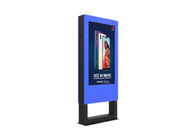 Açık Taşınabilir Akülü Dijital Tabela Kiosk 55 İnç LCD Ekran Dijital Poster Ekranı