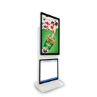 Döner Dijital Afiş Dokunmatik Ekranlı Zemin Standı, Yüksek Çözünürlüklü Dijital Kiosk Ekran