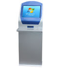 Banka / Otel / Lobi için Zemin Standı İnteraktif Dokunmatik Ekran Kiosk 19 inç
