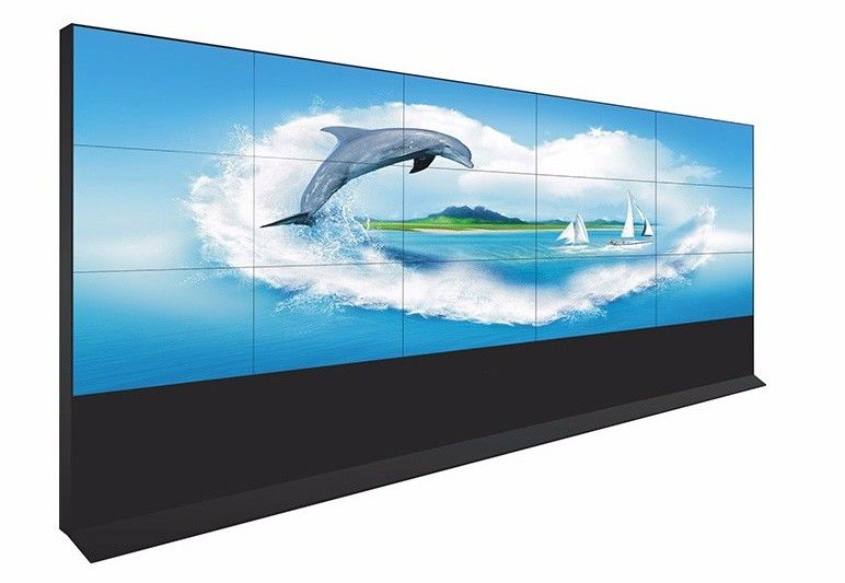 Özelleştirilmiş Dikişsiz LCD Video Duvar 46 Inç Geniş Görüş Açı Desteği Ek Fonksiyonu
