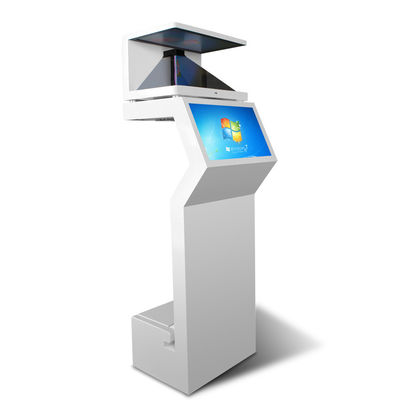 Zemin Standı 3D Holografik Gösterim Vitrini Dokunmatik Ekran Dahili Hoparlörler