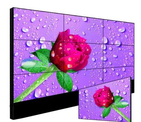 Reklam için 500nits RS232 55in İnce Bezel LCD Panel