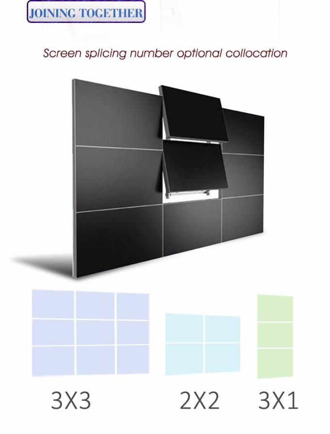 Dijital TV Duvarı Güçlü Üç Boyutlu Ekleme Ekran Paneli ile 46 inç ultra ince Shenzhen Lcd Video Duvar KTV