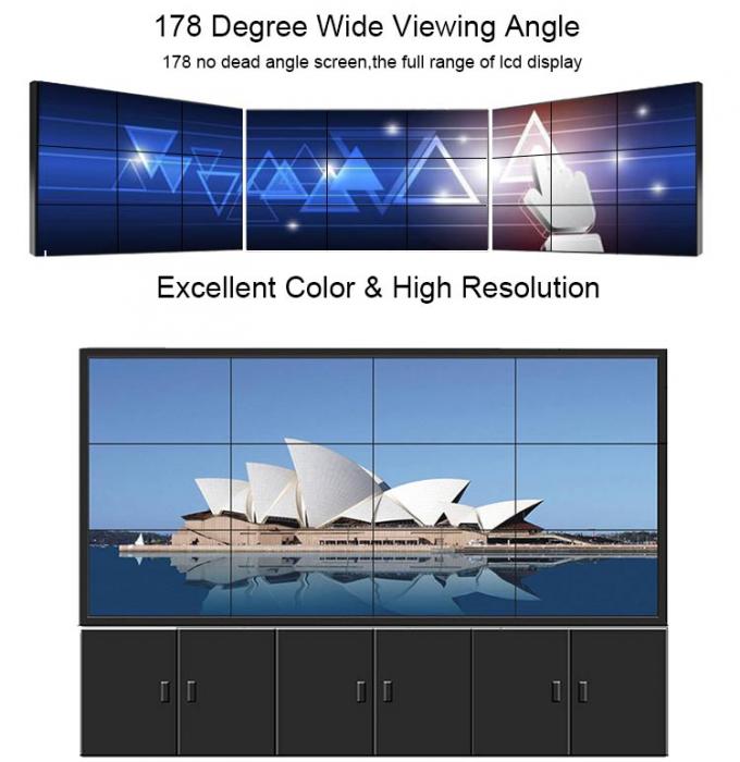 3X3 SAMSUNG 700nits HD 3.9mm zemin standı ticari led arka plan lcd duvar ekranı