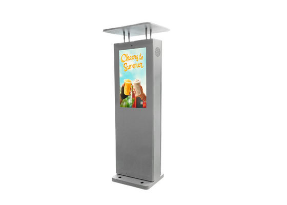 Su geçirmez 32 "Akülü LCD Dijital Tabela Açık Kiosk İş İçin Açık Elektronik İşaretler