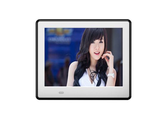 8 inç LCD arka ışık HD 1024*600 Ahşap çerçeve ve MP3/WMA/AAC/WAV ses biçimi için tam işlevli Dijital Fotoğraf Çerçevesi
