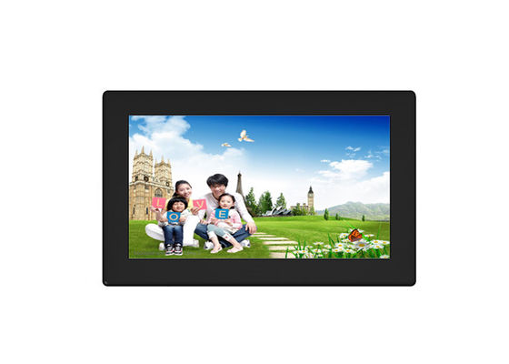 9 Inch ABS Çerçeve Dijital Resim Ahşap Fotoğraf Çerçeveleri Ücretsiz Bulut Paylaşım Uygulamasıyla