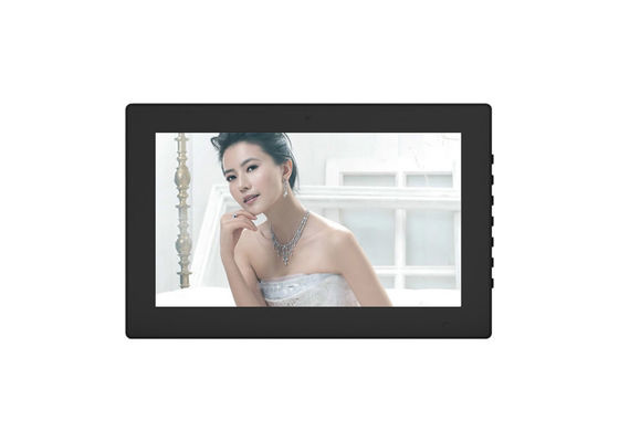 Metal Çerçeve 14 Inch İnsan Algılayıcı Dijital Fotoğraf Çerçeve OSD ve Uzaktan Kumanda ile