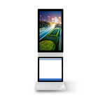 Döner Dijital Afiş Dokunmatik Ekranlı Zemin Standı, Yüksek Çözünürlüklü Dijital Kiosk Ekran