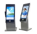 Webcam ve Tarayıcı ile 43 inç Zemin Standı Etkileşimli IR Dokunmatik Ekran Kiosk Bilgisayar Totem
