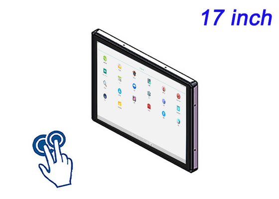 Havacılık Kontrol Panelleri, Kamu Terminalleri, Laboratuvar Enstrümanları ve Fabrika Tabloları için 17 inçlik Android Embedded Touch Display