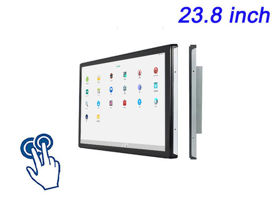 23.8 inçlik Android gömülü dokunmatik ekran konukseverlik uygulamaları, CNC makineleri, lojistik panoları ve dijital işaretleme için