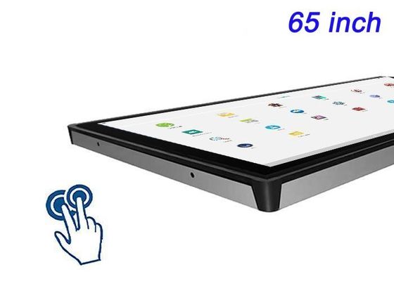 Akıllı Altyapı, Yüksek Kaliteli Dijital İşaret, Kontrol Odaları ve Eğlence Sistemleri için 65 Inçlik Android Dahili Dokunmatik Ekran