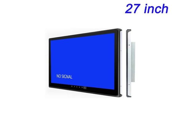 Dijital Reklam, Ticaret Fuarı Ekranları, Lojistik Masaüstü Tabloları ve Komuta Odaları için 27 inçlik Android Dahili Ekran