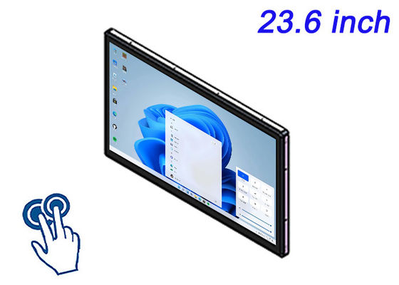 23.6 inç Windows dokunmatik tıbbi teşhis, CNC makineleri, petrol rafinerisi sistemleri ve gelişmiş kontrol panelleri için yerleşik ekran