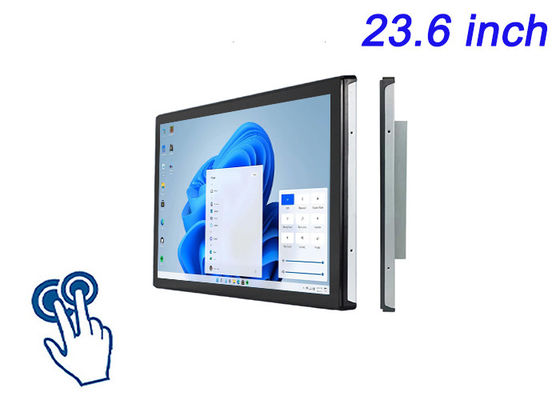 23.6 inç Windows dokunmatik tıbbi teşhis, CNC makineleri, petrol rafinerisi sistemleri ve gelişmiş kontrol panelleri için yerleşik ekran