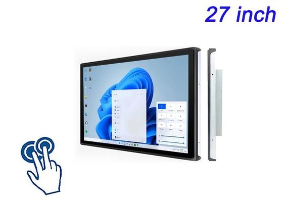 27 inç Windows Dokunmatik Ekranı Ticaret Fuarları, Etkileşimli Reklamcılık, Yüksek Kaliteli Perakende Uygulamaları ve Komut Sistemleri için