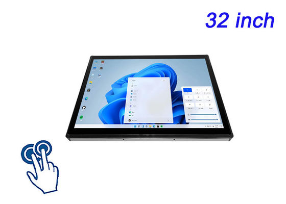 Kontrol odaları, lojistik ekranları, gözetleme sistemleri ve toplu taşıma arabirimleri için 32 inçlik Windows Touch gömülü monitör