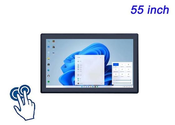 55 Inç Windows Dokunmatik Ekran Kurumsal Sunumlar, Dijital Sanat Kurulumları, Etkileşimli Müzeler Sergisi ve Yüksek Seri Video Konferansları için