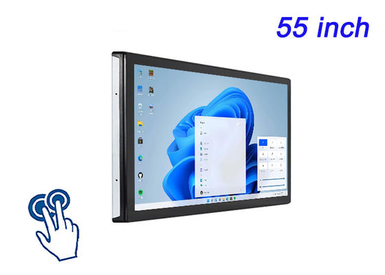 55 Inç Windows Dokunmatik Ekran Kurumsal Sunumlar, Dijital Sanat Kurulumları, Etkileşimli Müzeler Sergisi ve Yüksek Seri Video Konferansları için