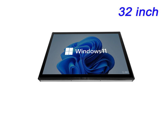 Gözetleme sistemleri, havaalanı ekranları, toplu taşımacılık panelleri ve endüstriyel izleme için 32 inçlik Windows gömülü monitör