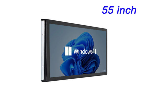 55 Inç Windows Dokunmatik Ekran Kurumsal Sunumlar, Dijital Sanat Kurulumları, Etkileşimli Müzeler Sergisi ve Yüksek Seri Video Konferansları için