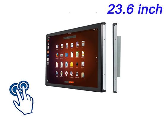 23.6 inçlik Linux Dokunmatik Embedded Ekran CNC Makineleri, Akıllı Şehir Uygulamaları, Hastane İzleme Sistemleri ve Sergi Boothları için