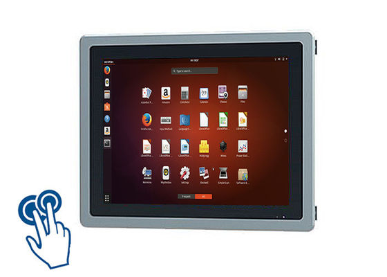 12Tıbbi cihazlar ve fabrika izleme için 1 inçlik arka montajlı Linux ekranı