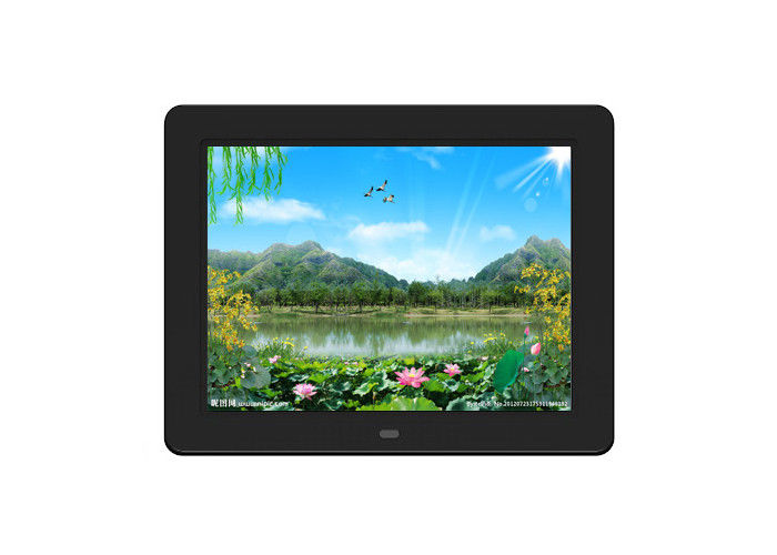 Yüksek çözünürlüklü 12 inç beyaz renkli dijital fotoğraf çerçevesi, çoklu OSD dili ve 1 * USB2.0 I / O arayüzü