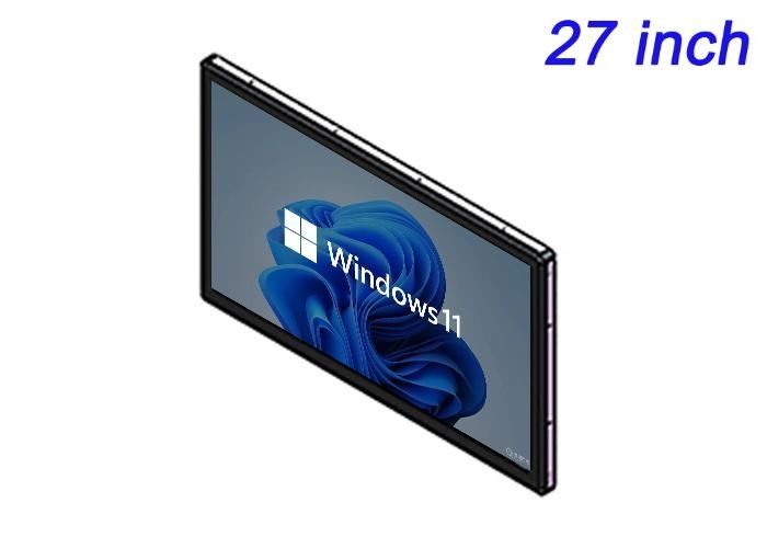 Dijital Reklam, Ticaret Fuarı Ekranları, Lojistik Masaüstü Tabloları ve Komuta Odaları için 27 inçlik Windows Dahili Ekran