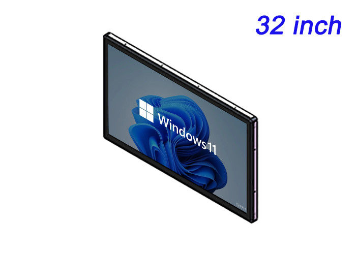 Gözetleme sistemleri, havaalanı ekranları, toplu taşımacılık panelleri ve endüstriyel izleme için 32 inçlik Windows gömülü monitör
